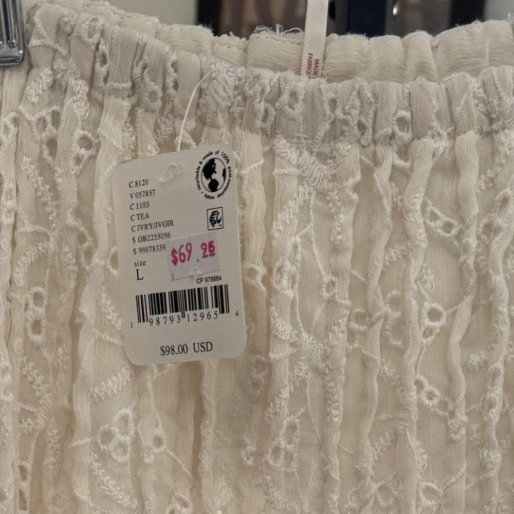 Free People Cream Lace Skirt - Picture 4 of 8